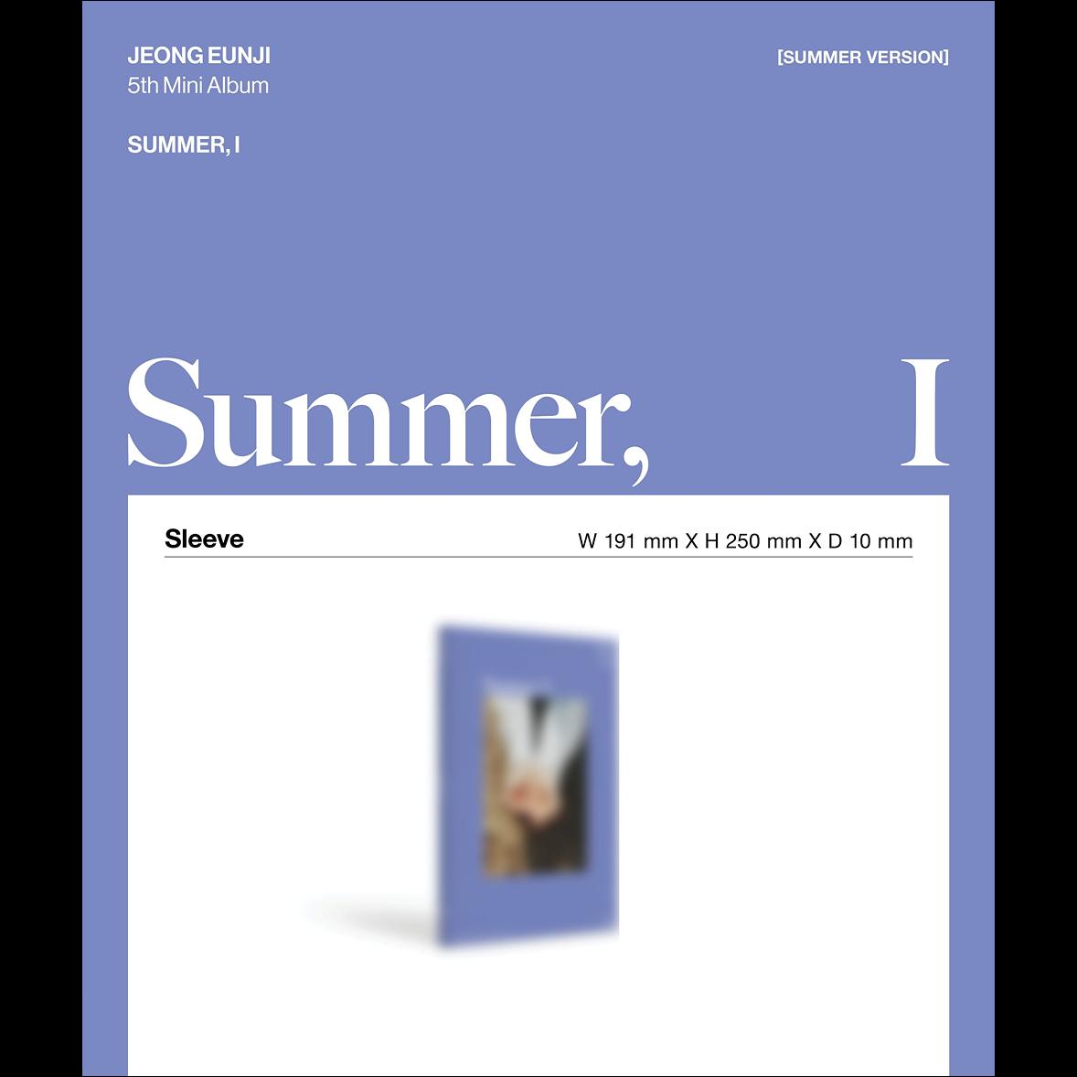 [Pre-order] JEONG EUNJI [SUMMER,_I] 5th Mini Album + Free Gift