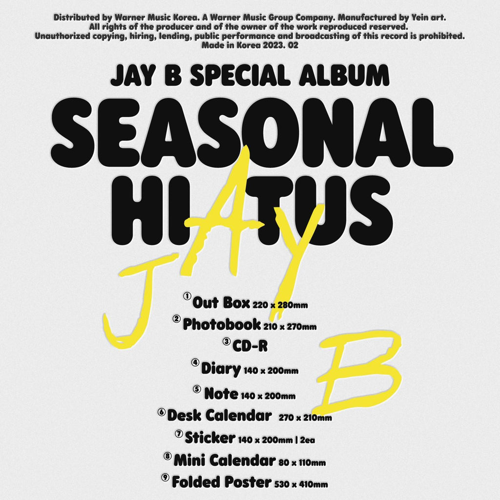 JAY B Seasonal Hiatus Special Album