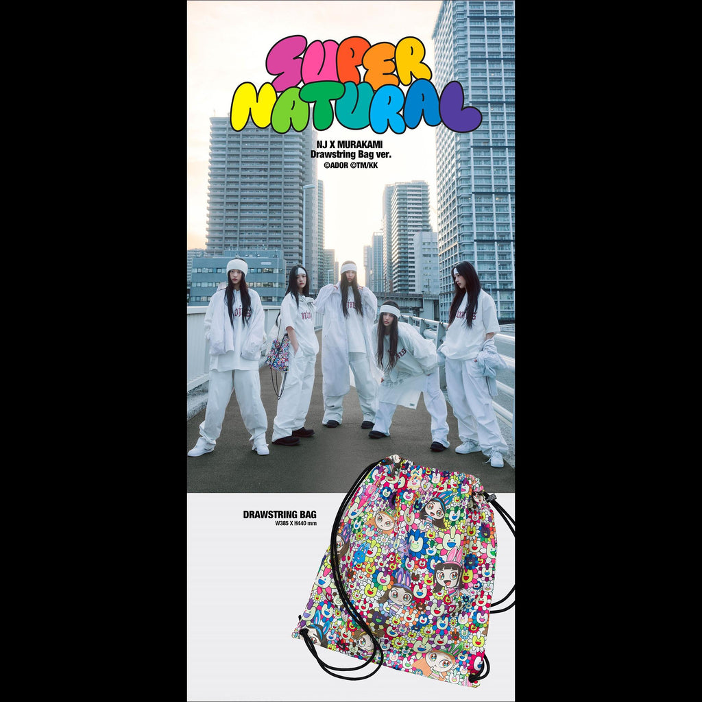 NewJeans 'Supernatural' NJ X MURAKAMI Drawstring Bag ver.