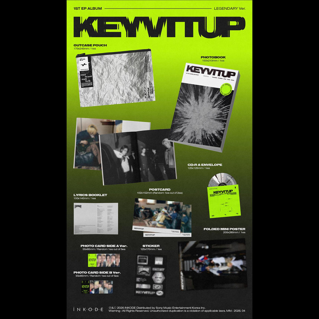 KEYVITUP [KEYVITUP] Photobook ver. Album (KEYVITUP Ver. & LEGENDARY Ver.)  + Free Gift