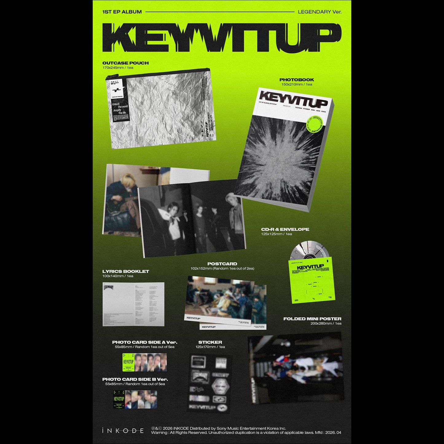 KEYVITUP [KEYVITUP] Photobook ver. Album (KEYVITUP Ver. & LEGENDARY Ver.) + Free Gift