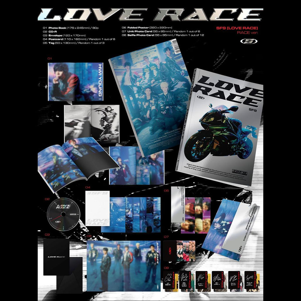 SF9 - LOVE RACE (CD) The 15th Mini Album