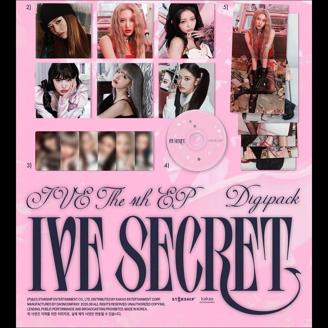 IVE [IVE SECRET] Digipack ver. / The 4th EP Album