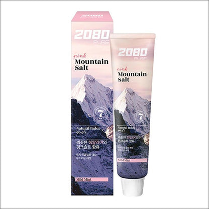 2080 Pink Mountain Salt Mint Pure Korean Toothpaste 150g, 6EA