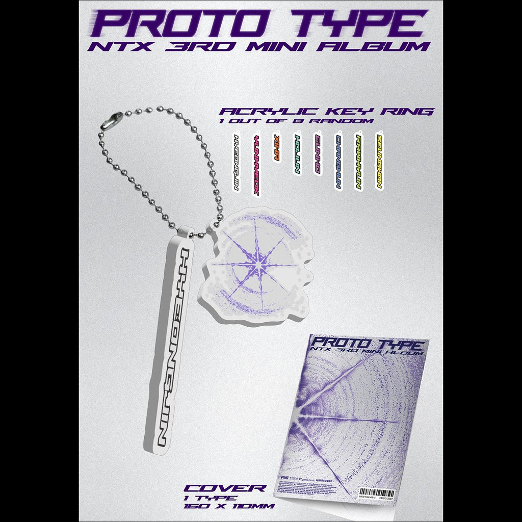 (NAME KEYRING ver.) NTX - PROTO TYPE 3rd Mini Album + Free Gift