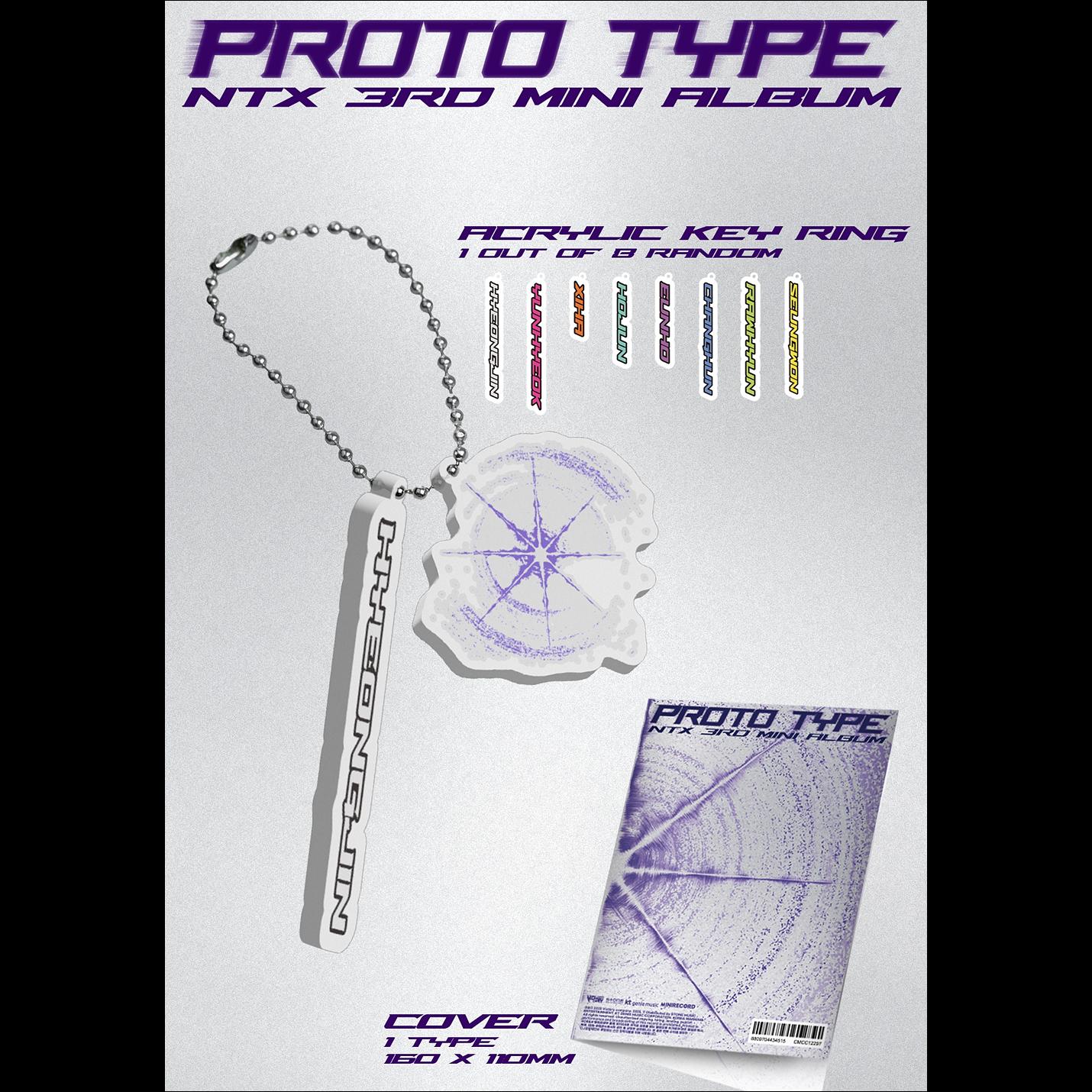 (NAME KEYRING ver.) NTX - PROTO TYPE 3rd Mini Album + Free Gift