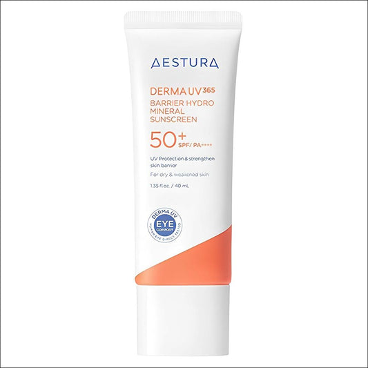 AESTURA Derma UV 365 Barrier Hydro Mineral Sunscreen SPF50+ PA++++, 40ml
