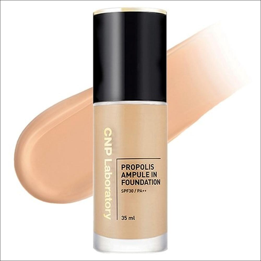 [CNP Laboratory] Propolis Ampule In Foundation 35ml - #23 Natural Beige, SPF30 PA++, Radiant Honey Glow, High Coverage Liquid Foundation, K-Beauty