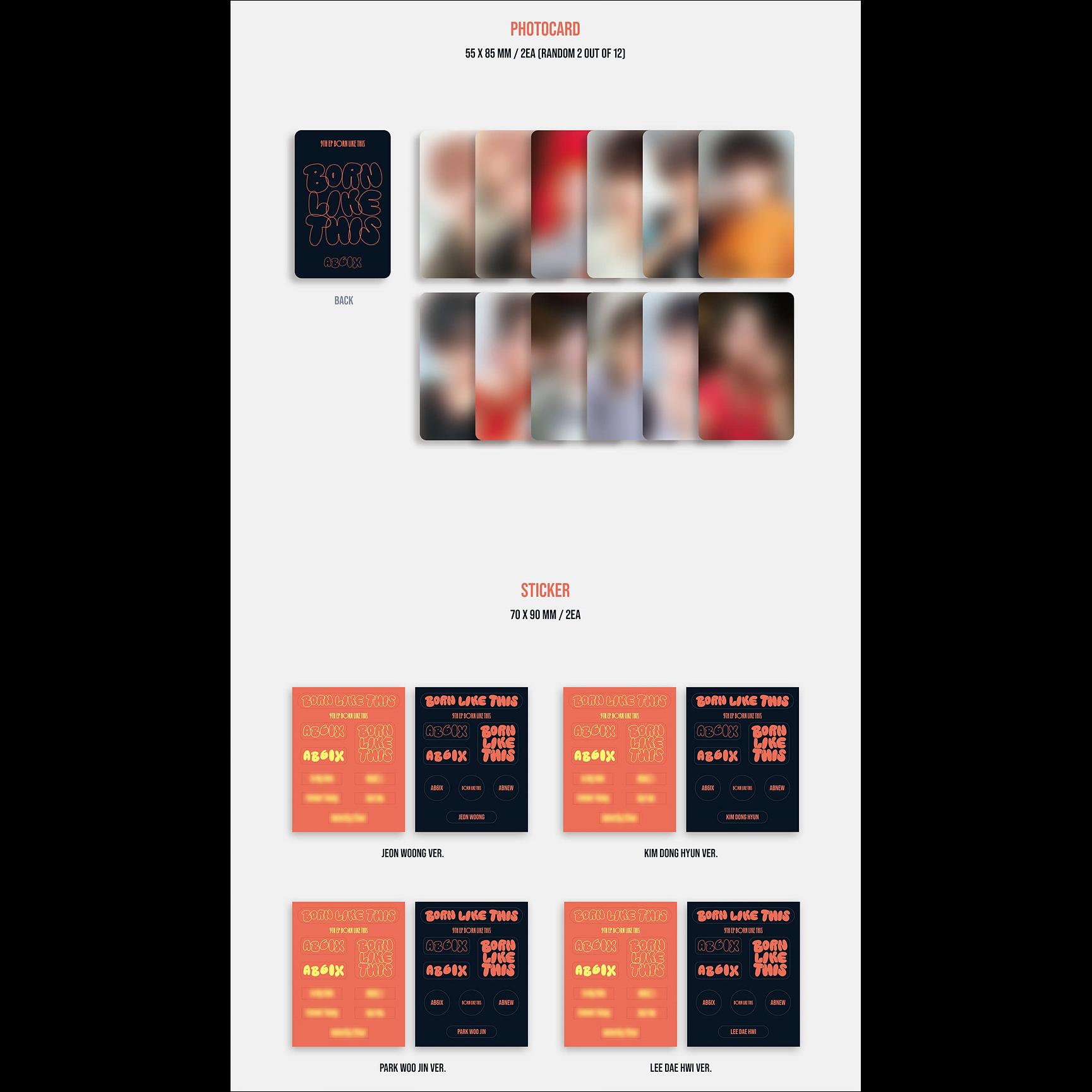 AB6IX BORN LIKE THIS POCA ver. 9th EP Album