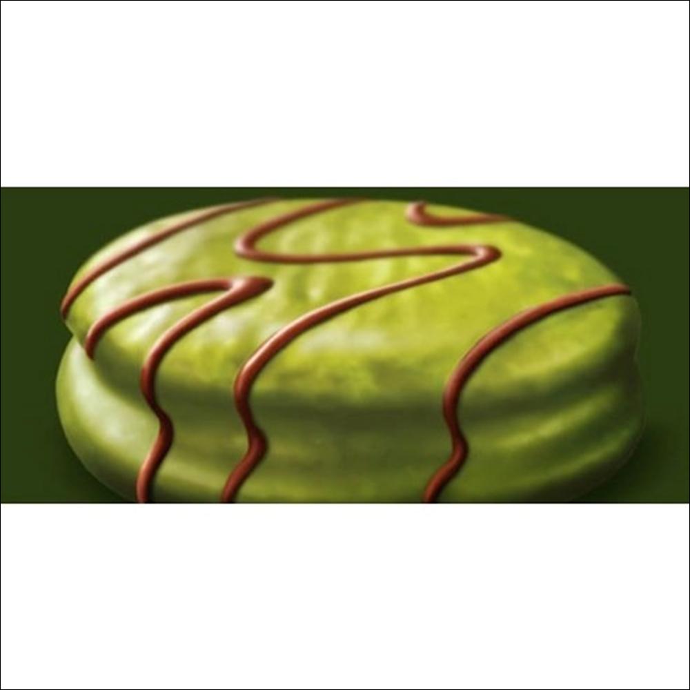 [Lotte] Moncher Premium Cream Cake Matcha & Strawberry (2 Boxes) - Long Shelf Life Snack, Shelf-Stable Fudgy K-Dessert (Authentic)