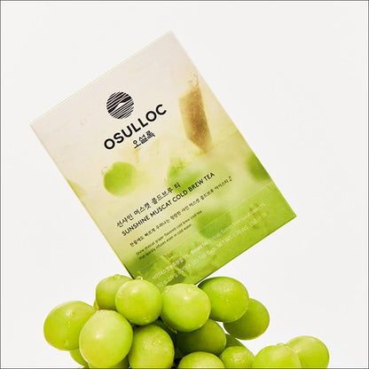 OSULLOC Sunshine Muscat Cold Brew Iced Tea Bags Quick Infusion Premium Muscat Green Tea 50g