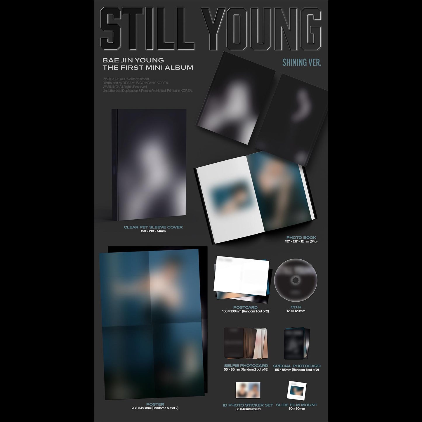 BAE JIN YOUNG - STILL YOUNG (Shining Ver. / Reflect Ver.) + Free Gift