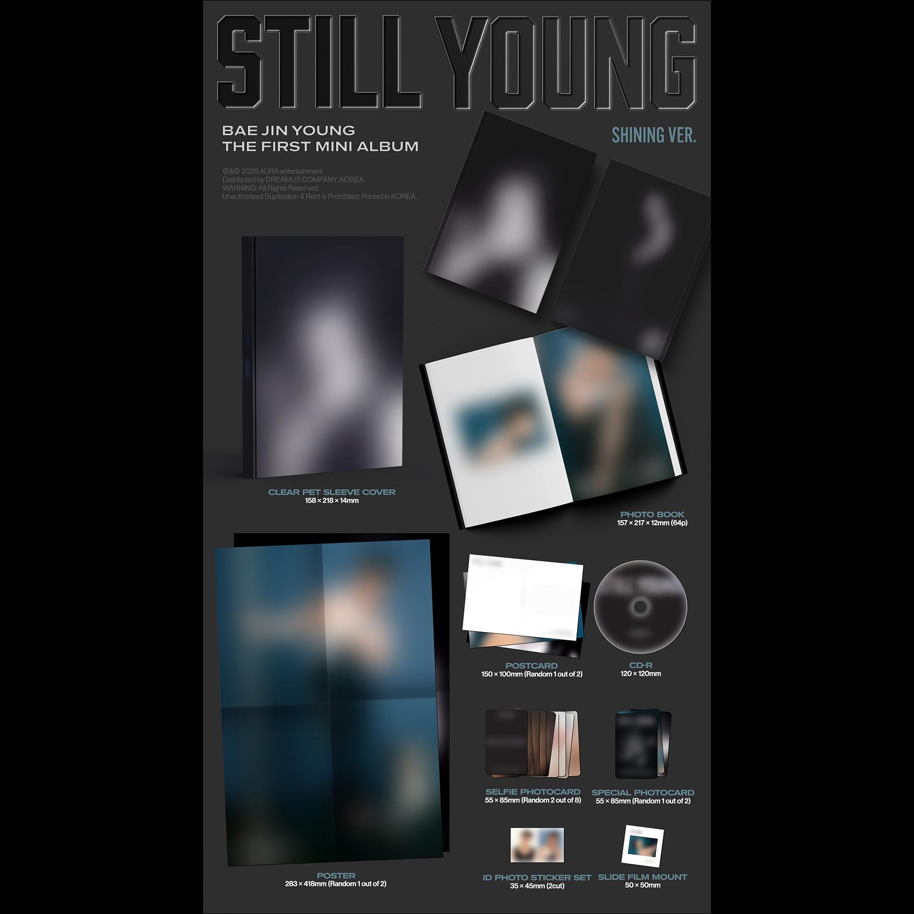 BAE JIN YOUNG - STILL YOUNG (Shining Ver. / Reflect Ver.) + Free Gift