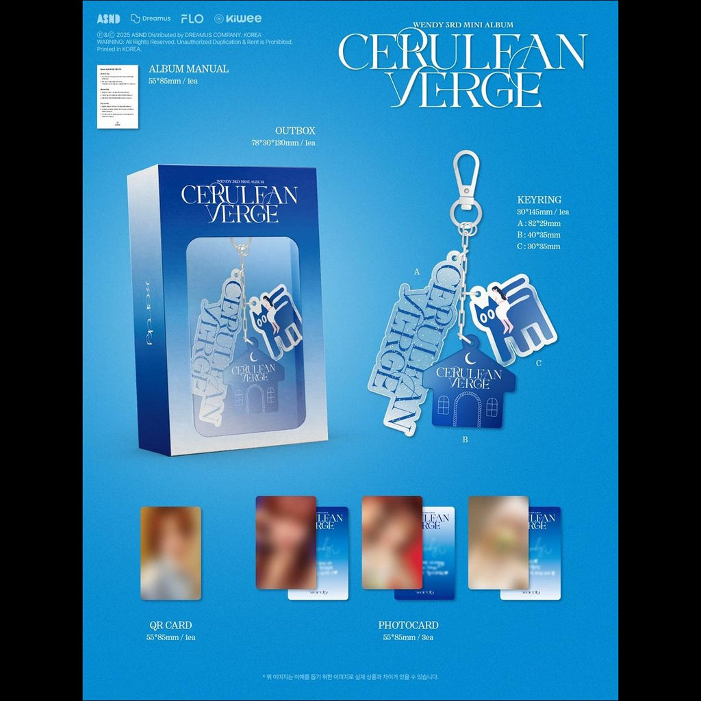 WENDY (Red Velvet) - Cerulean Verge Keyring Ver. (Smart Album)