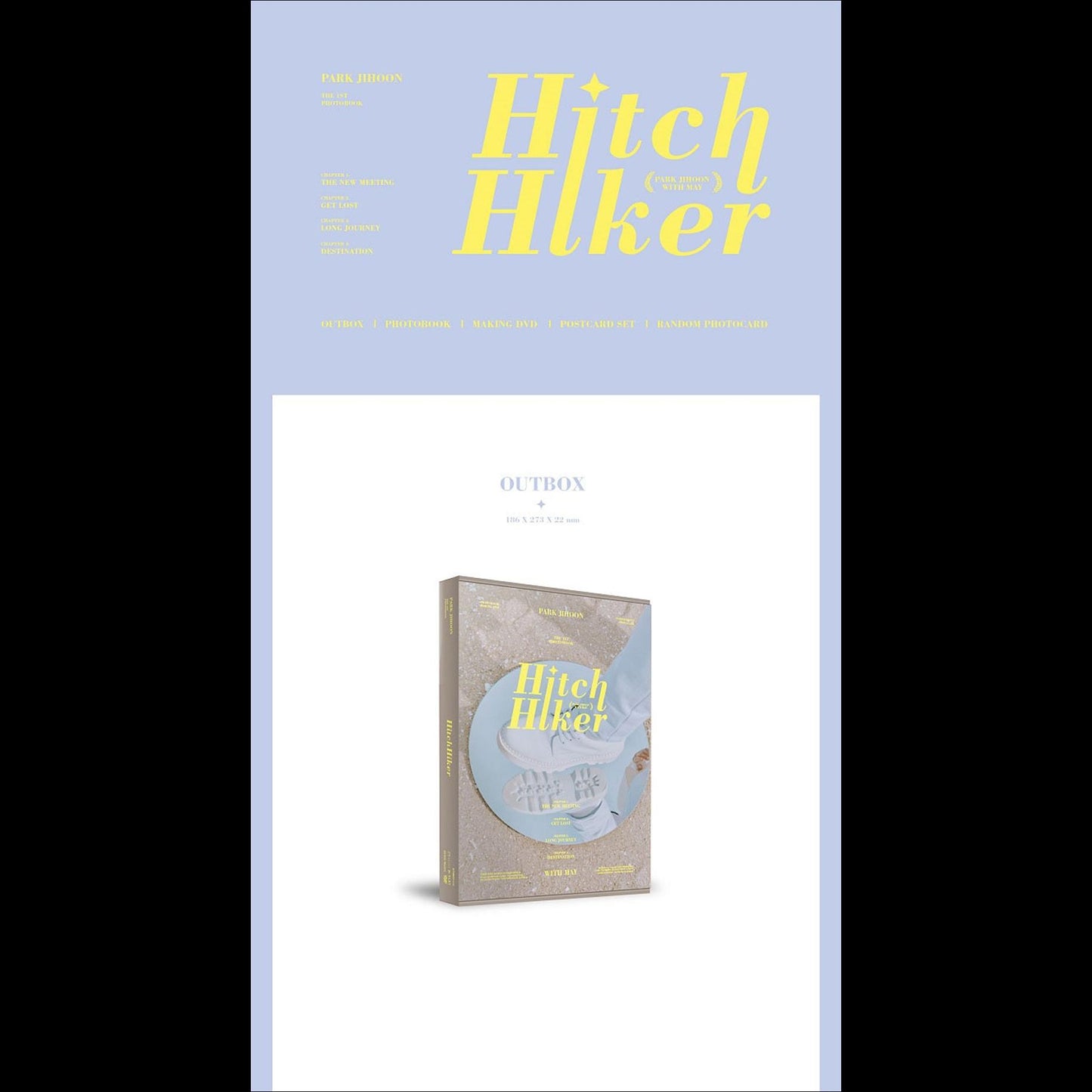 PARK JIHOON WITH MAY - The 1st Photobook HITCH HIKER