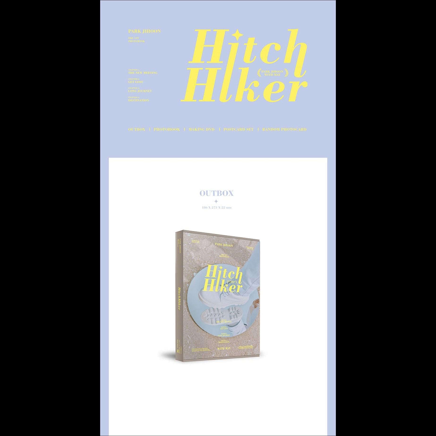 PARK JIHOON WITH MAY - The 1st Photobook HITCH HIKER