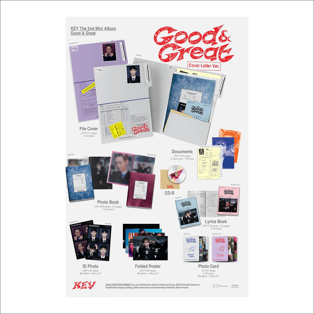 KEY(SHINEE) Good & Great Cover Letter(Paper) Ver.