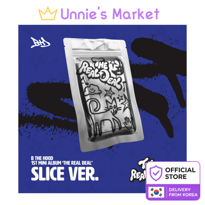 [Pre-order] B THE HOOD - 1st Mini Album [THE REAL DEAL] (SLICE Ver.) + Free Gift