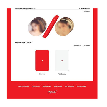 Apink - PERCENT (White / Red Ver.) / 8th Mini Album