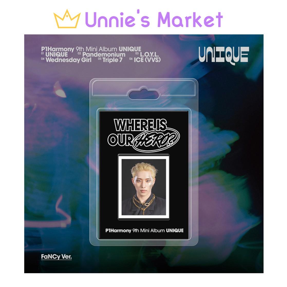 P1Harmony [UNIQUE] 9th Mini Album (FaNCy Ver.) + Free Gift