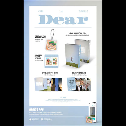 VARI (NINE.i) [Dear] 1st SINGLE (NEMO ALBUM) + Free Gift