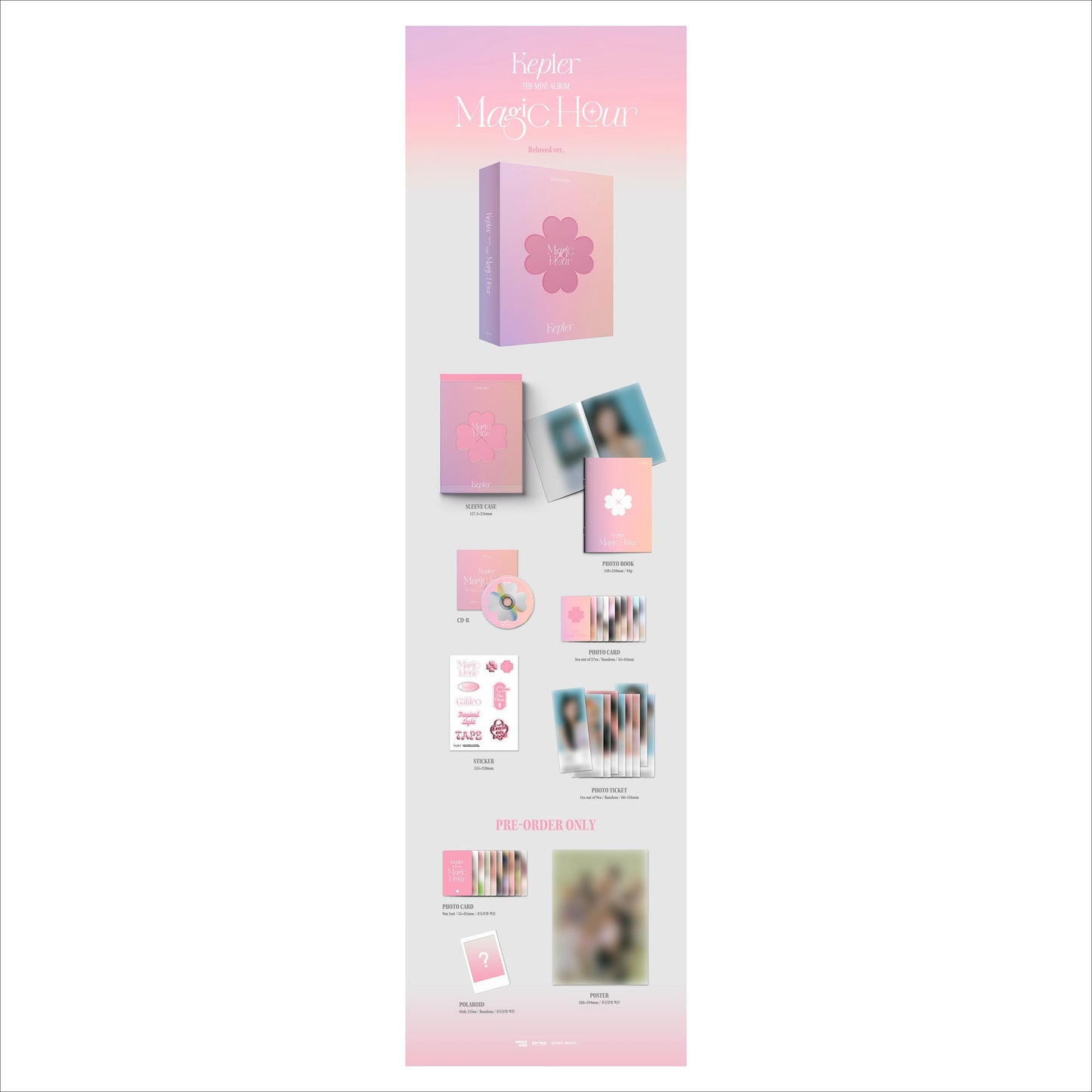 Kep1er [Magic Hour] Album (Moonlighted ver./ Sunkissed ver. / Beloved ver.)