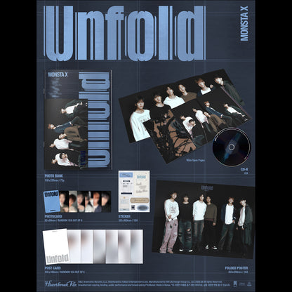MONSTA X [Unfold] (Heartbreak Ver. / Thirst Ver. / Heal Ver. / Alive Ver.) + Free Gift