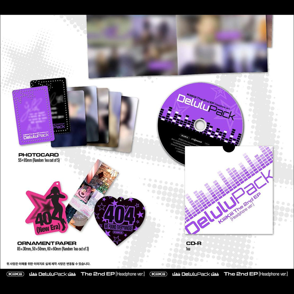 (Headphone Ver.) KiiiKiii [Delulu Pack] The 2nd EP Album