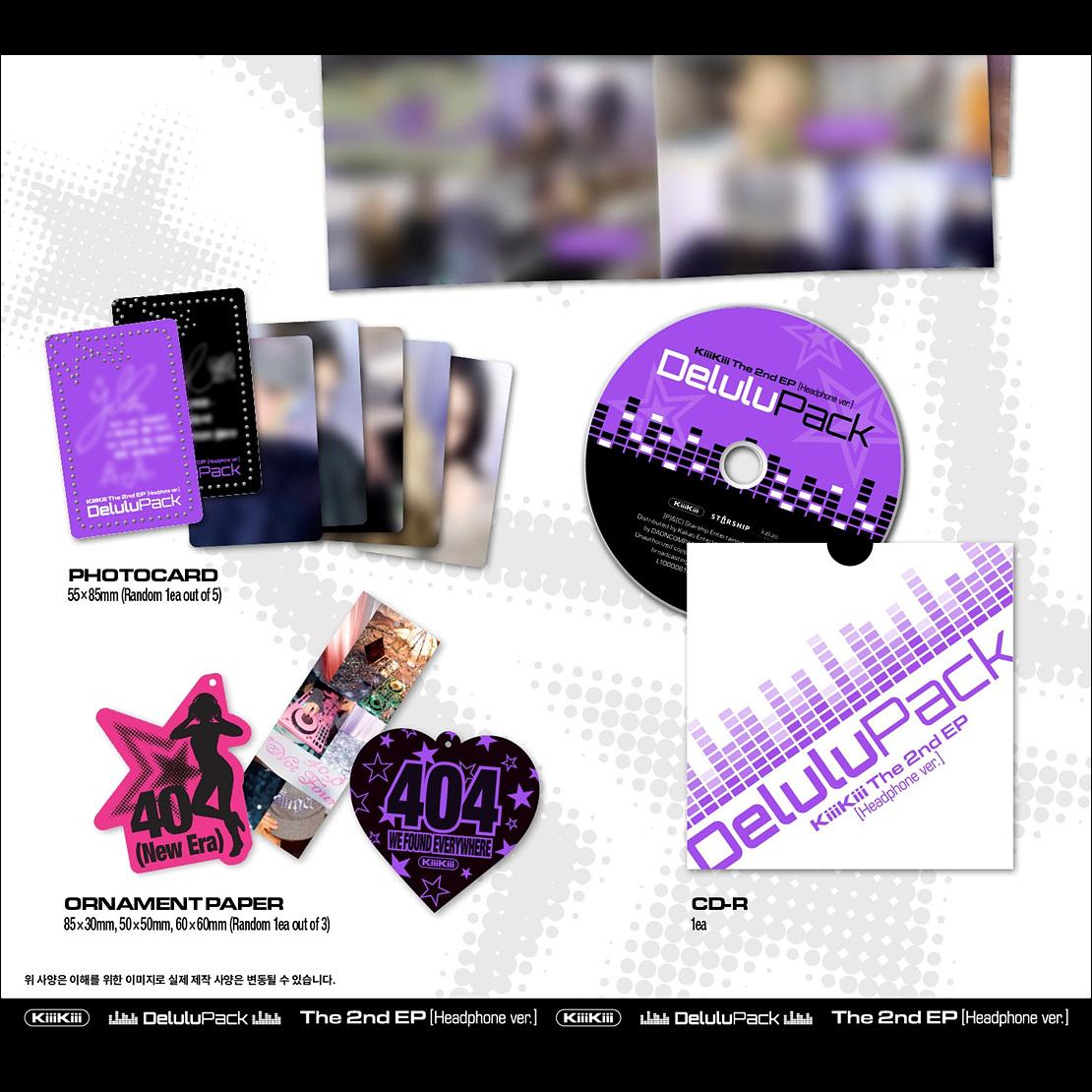 (Headphone Ver.) KiiiKiii [Delulu Pack] The 2nd EP Album