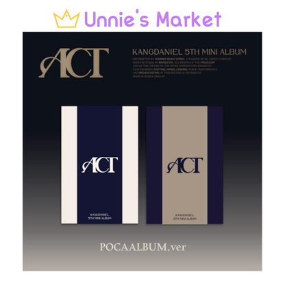 KANGDANIEL - ACT POCA ALBUM (A VER., B VER.)