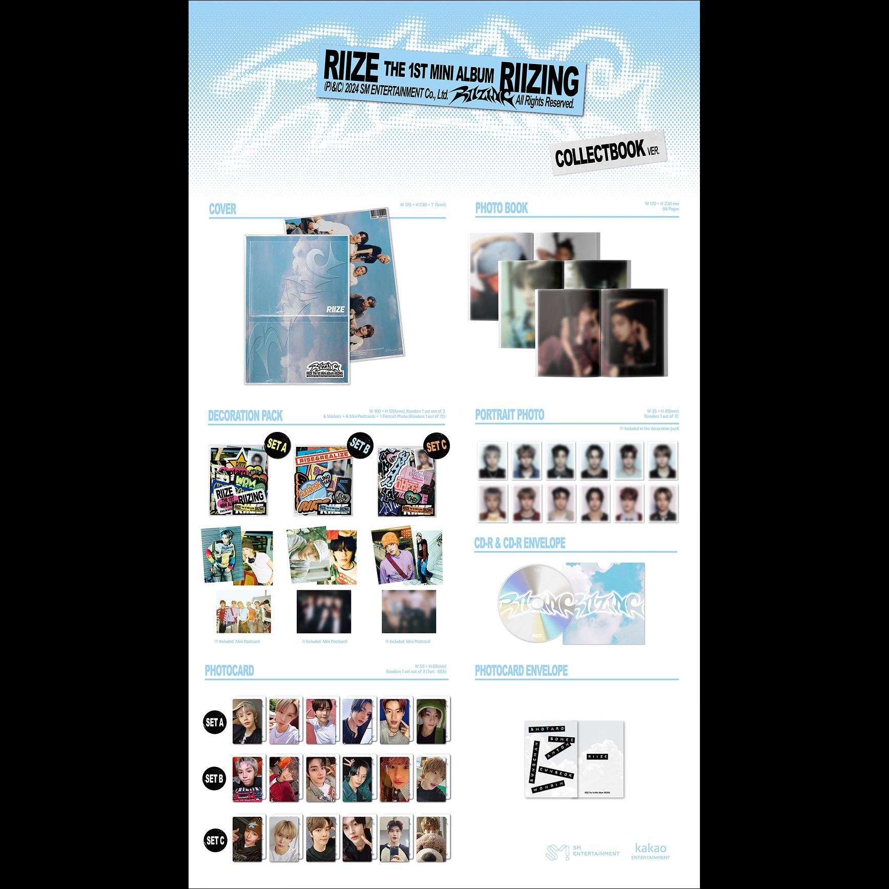 RIIZE - RIIZING Collect Book Ver. / 1st Mini Album
