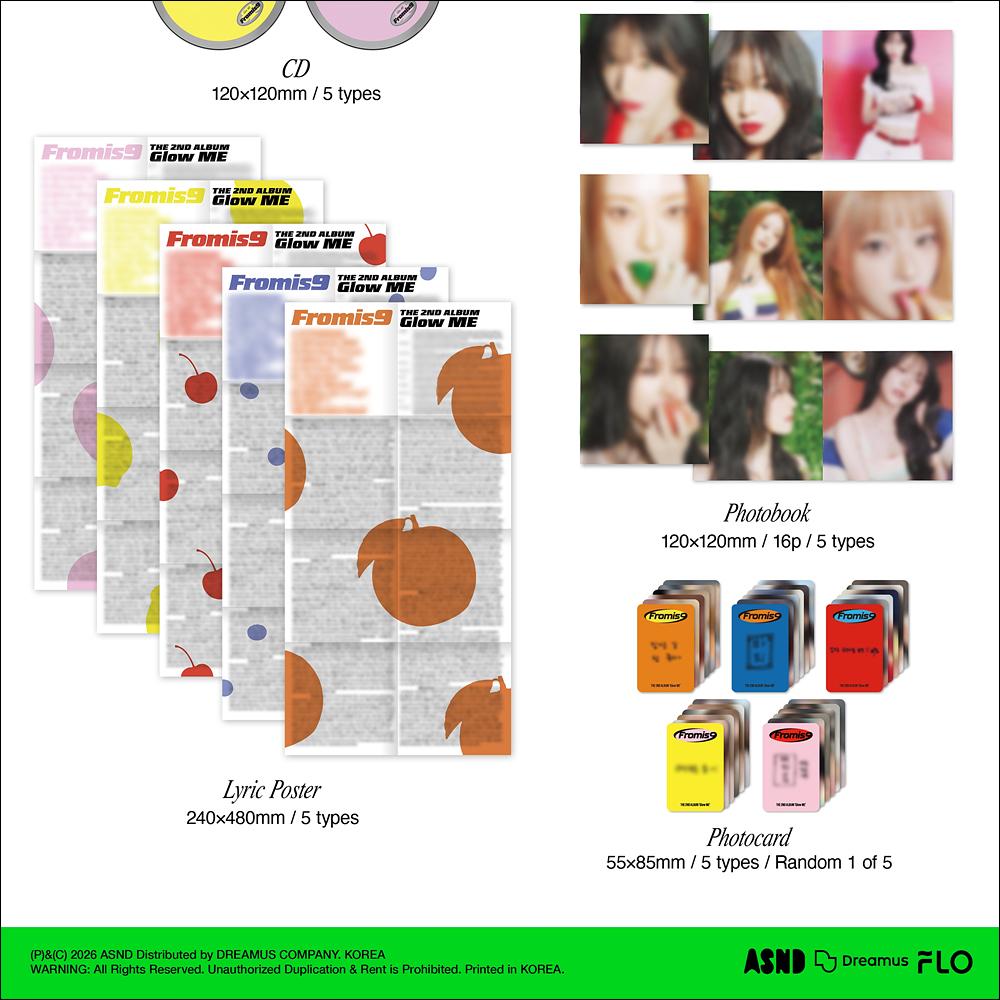 [Pre-order] fromis_9 [Glow ME] Fruit Ver. 2nd Album + Free Gift