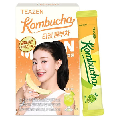 TEAZEN Kombucha Melon Glutathione (10 Sticks / 30 Sticks)