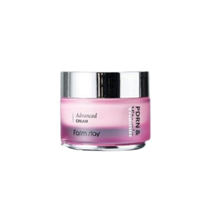 [Farmstay] PDRN & Vitamin Advanced Cream (50ml) | Intensive Rejuvenating & Brightening Face Moisturizer, K-Beauty
