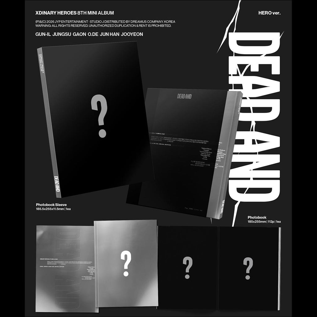 Xdinary Heroes DEAD AND (Photobook ver.) / 8th Mini Album + Free Gift