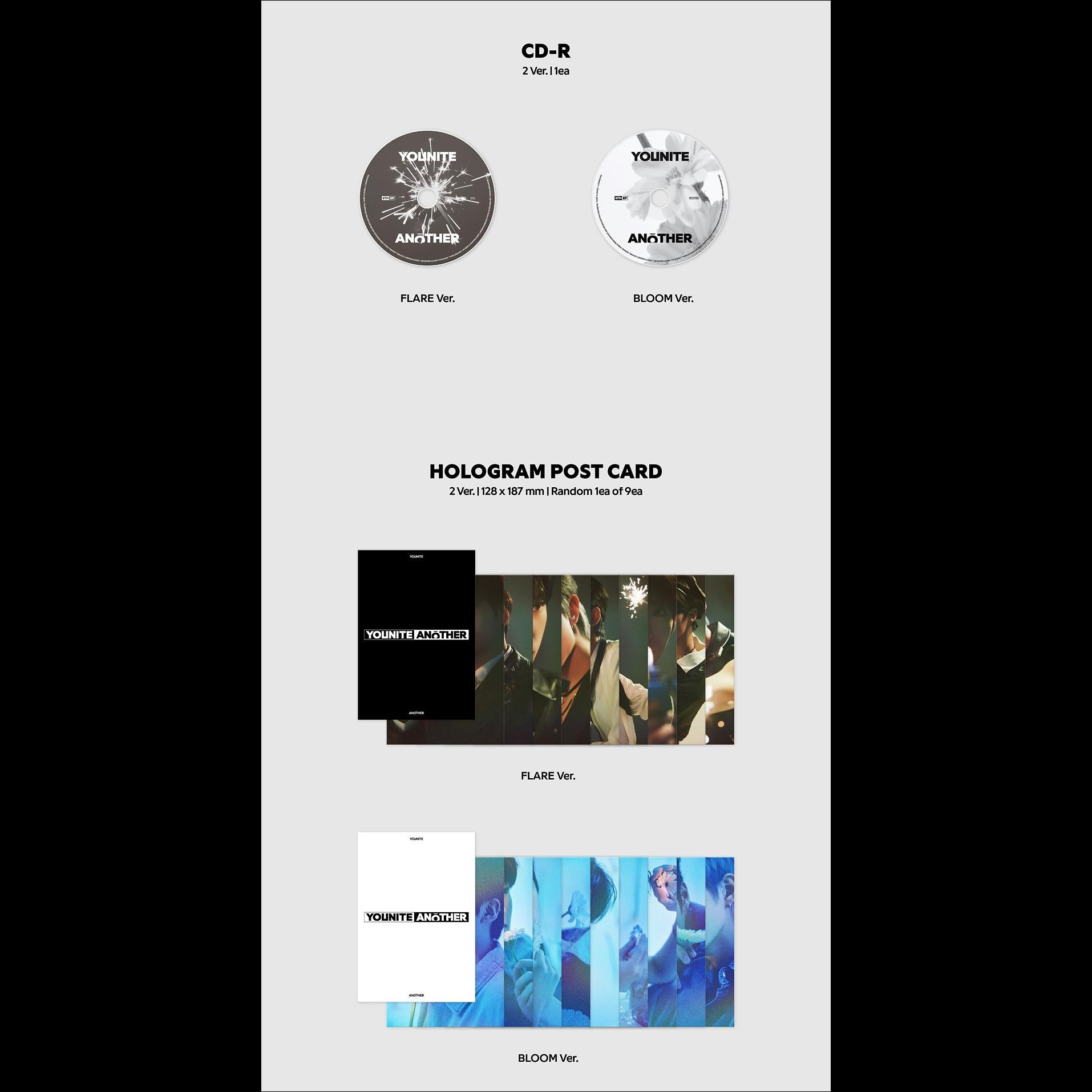 YOUNITE - ANOTHER 6th EP Album (FLARE Ver. / BLOOM Ver.)