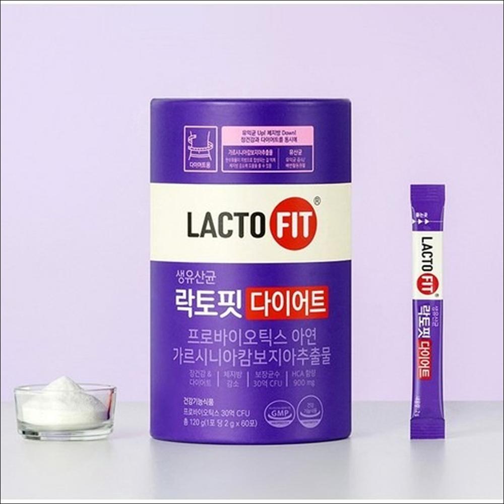 Chong Kun Dang LACTO FIT DIET 60 pcs, 120g  / Probiotics, Zinc, Garcinia Cambogia Extract