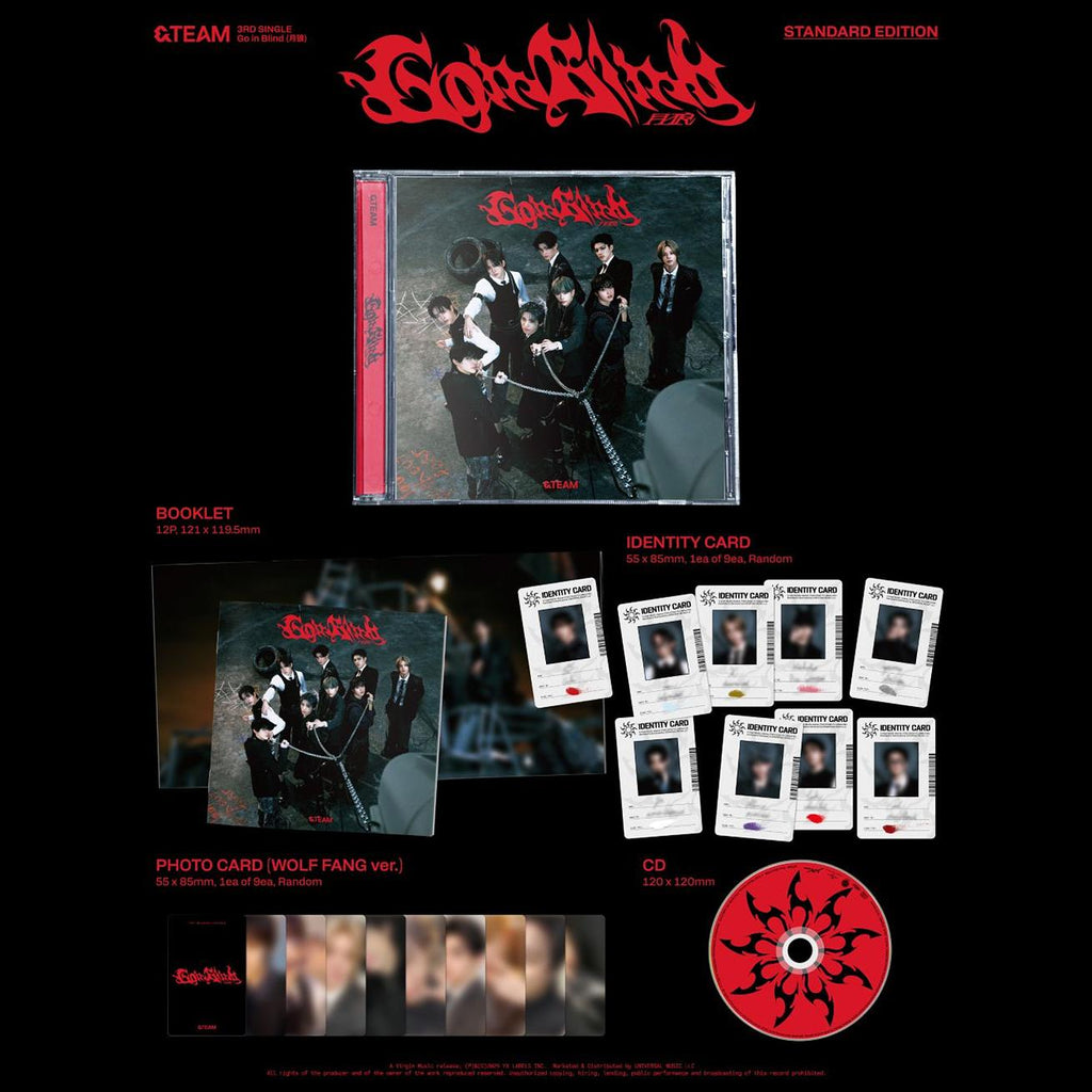 &TEAM - Go in Blind 3rd SINGLE STANDARD EDITION