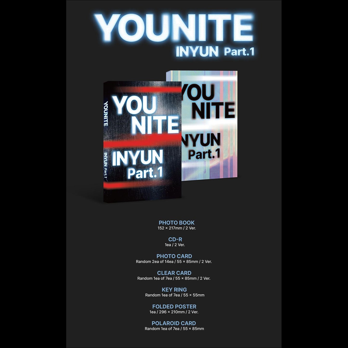 YOUNITE 8TH EP [INYUN Part.1] (IN Ver. / YUN Ver.) + Free Gift