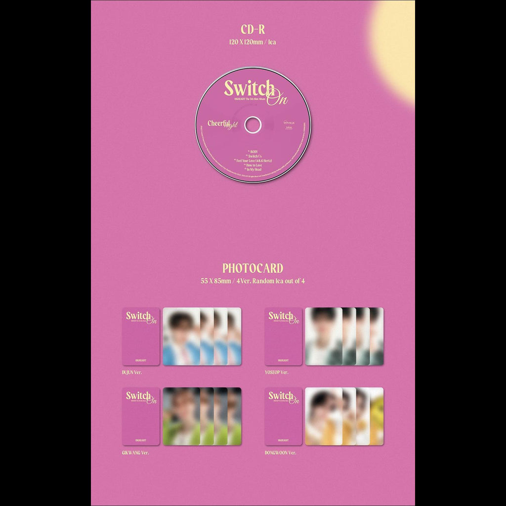HIGHLIGHT [Switch On] Digipack Ver. Album