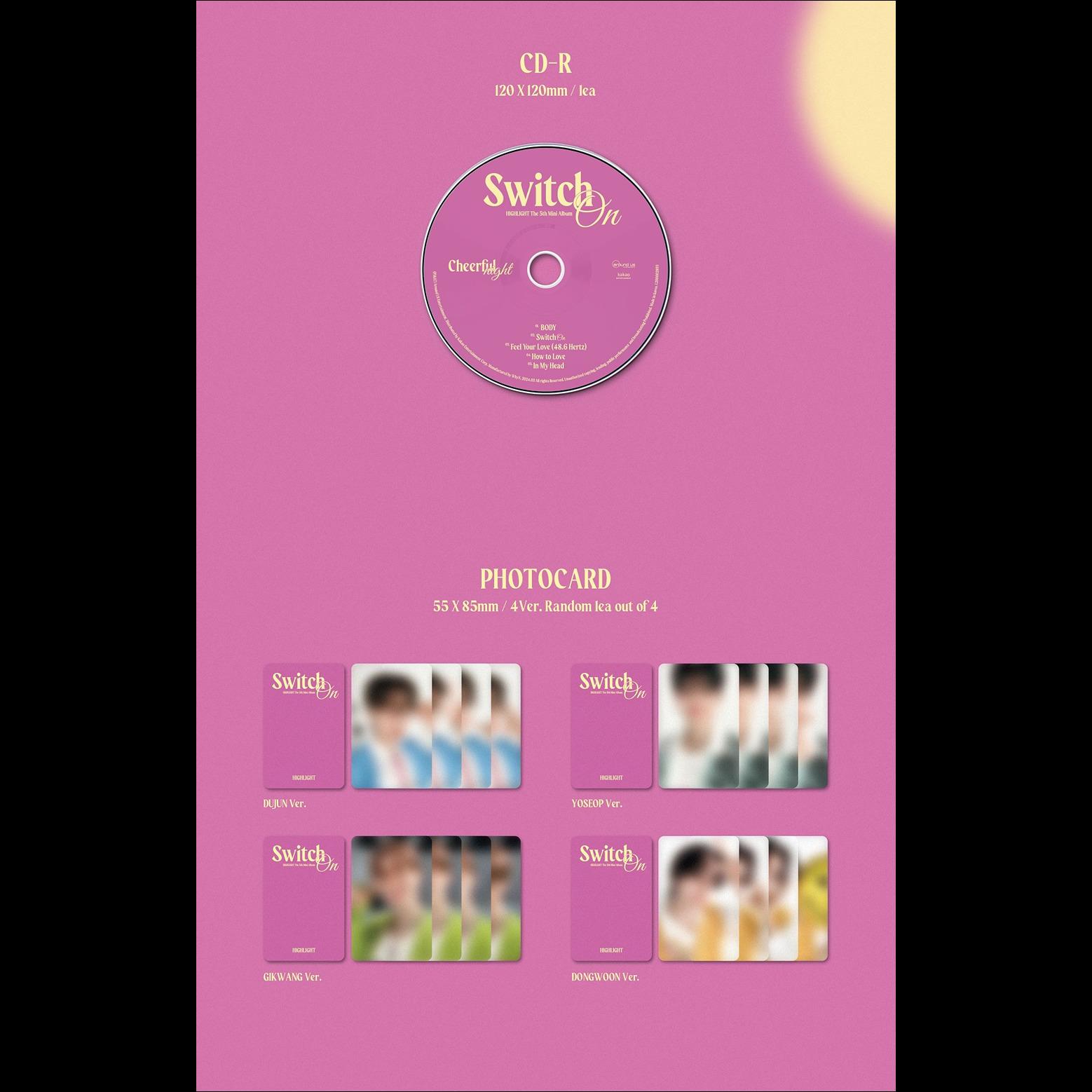 HIGHLIGHT [Switch On] Digipack Ver. Album