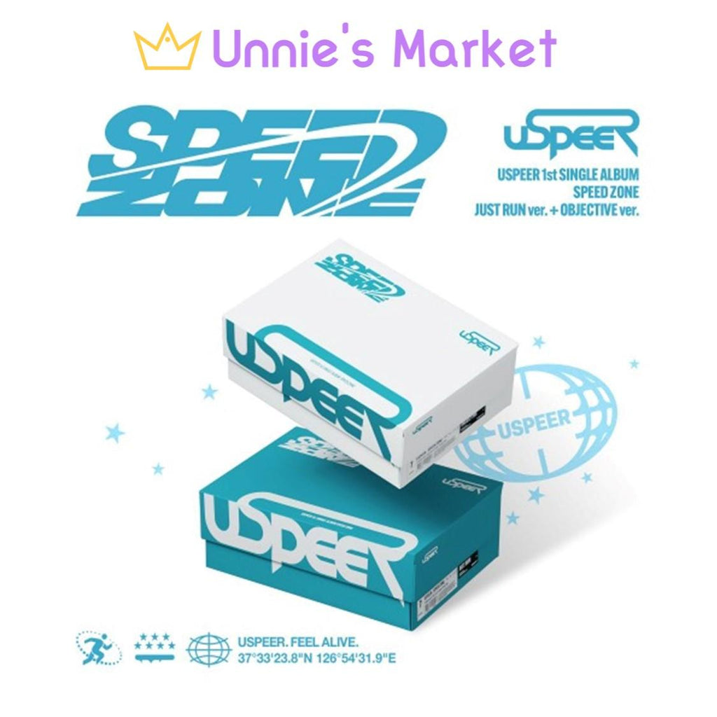 USPEER [SPEED ZONE] 1st SINGLE ALBUM (JUST RUN ver.  OBJECTIVE ver.)