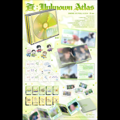 [Pre-order] ONEWE [Unknown Atlas] 3rd Full Album (Myeon(Face) ver.) + Free Gift