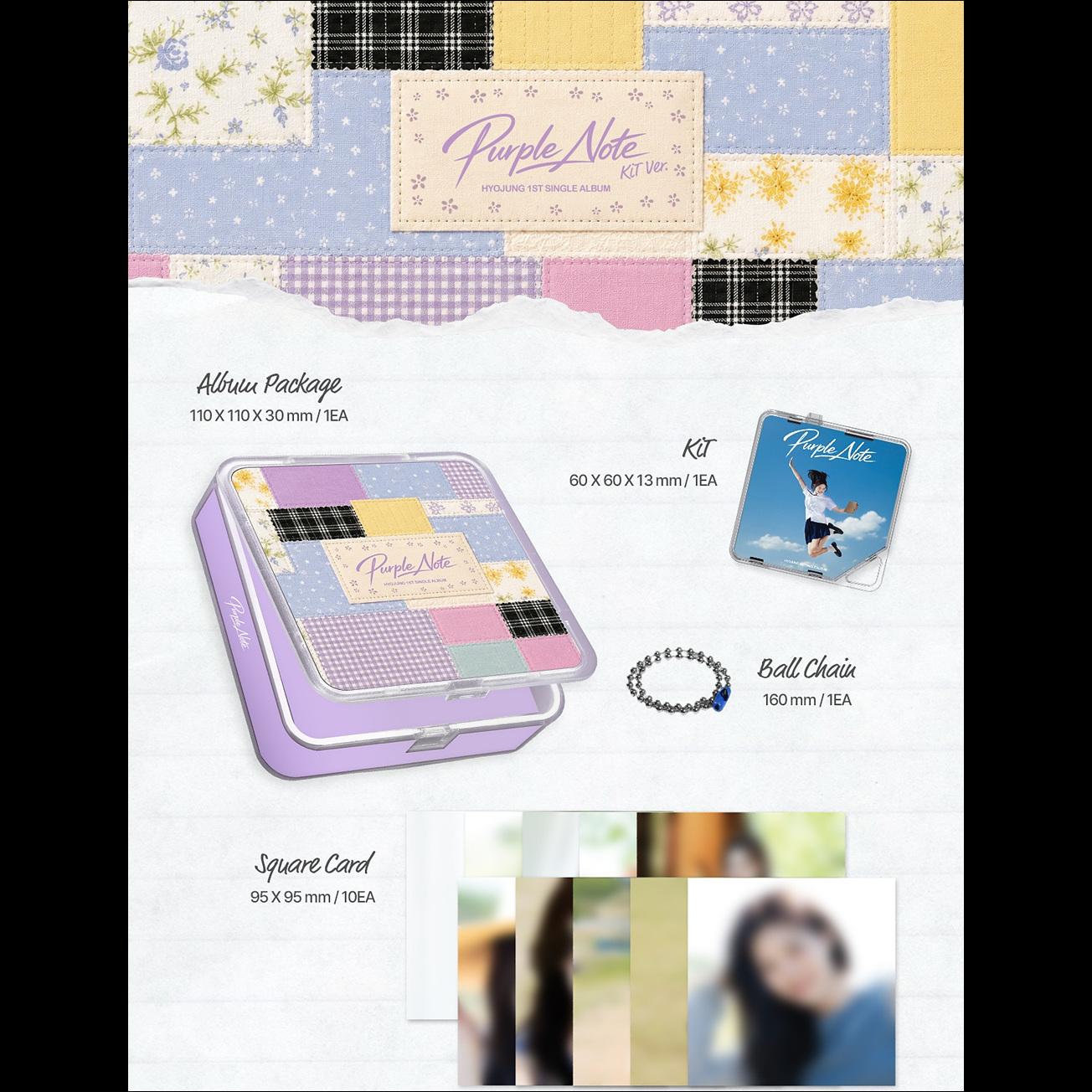 HYOJUNG (OH MY GIRL) [Purple Note] 1st Single Album + Free Gift