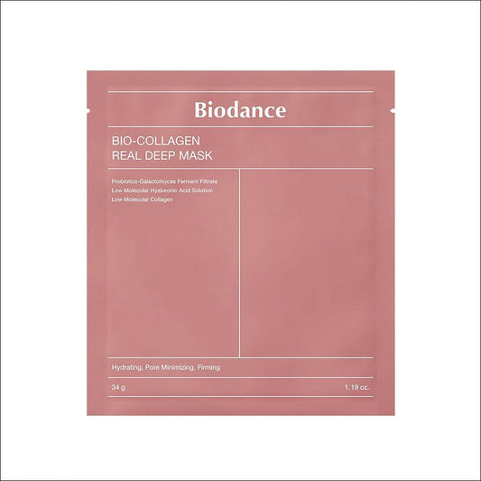 [Biodance] Real Deep Mask (7 Sheets) - Collagen, Sea Kelp, Cera-Nol, Vita | Overnight Hydrogel Mask, Pore & Hydration Care, K-Beauty