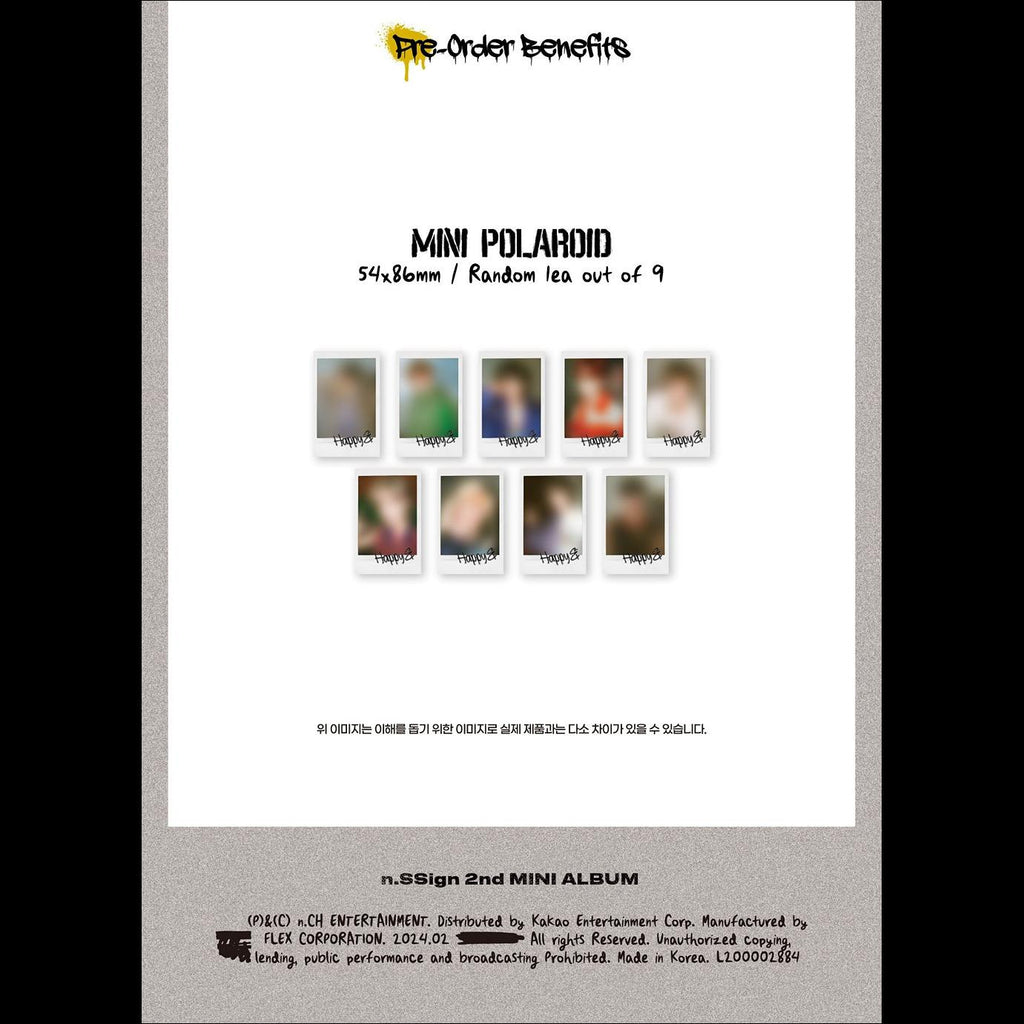 n.SSign 2nd MINI ALBUM 'Happy &' (Digipack ver.)