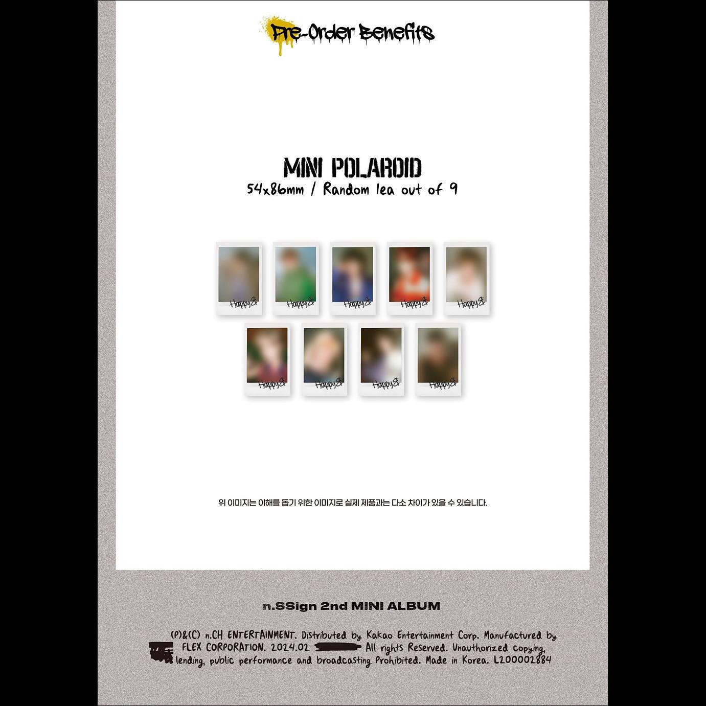 n.SSign 2nd MINI ALBUM 'Happy &' (Digipack ver.)