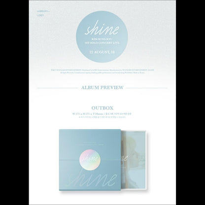 KIM SEONG KYU (INFINITE) - 1ST SOLO CONCERT LIVE Shine [2CD]