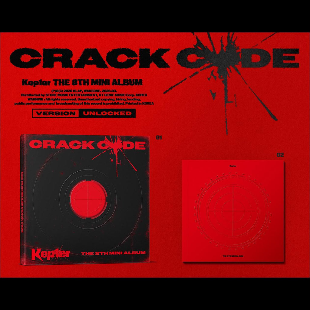 Kep1er - CRACK CODE 8th Mini Album (LOCKED ver. / UNLOCKED ver.) + Free Gift
