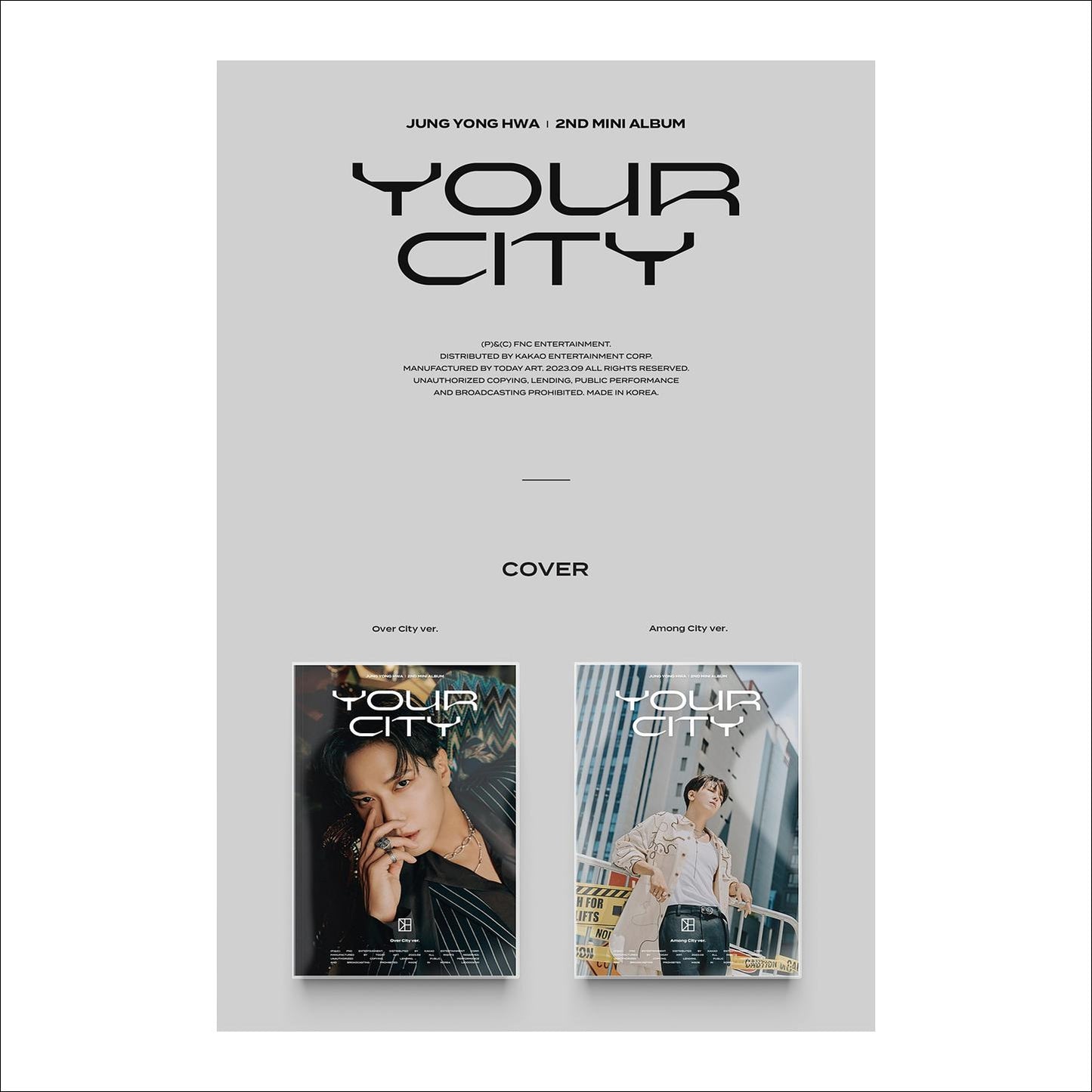 JUNG YONG HWA - YOUR CITY 2nd Mini Album